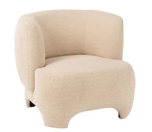 Přírodně krémová 1 místná pohovka/ křeslo Ally Knitted - 80*79*71cm J-Line by Jolipa