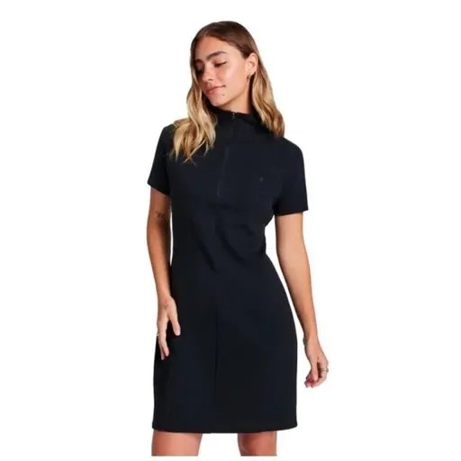 Converse STAR CHEVRON ZIP UP DRESS Dámské šaty, černá, velikost