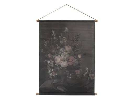 Nástěnná vintage mapa s květy Floral print III - 76*97cm Chic Antique