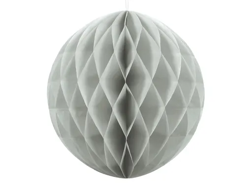PartyDeco Papírová koule - šedá 40 cm