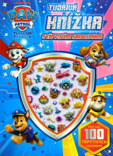 Tlapková patrola  - Tvořivá knížka s třpytivými samolepkami