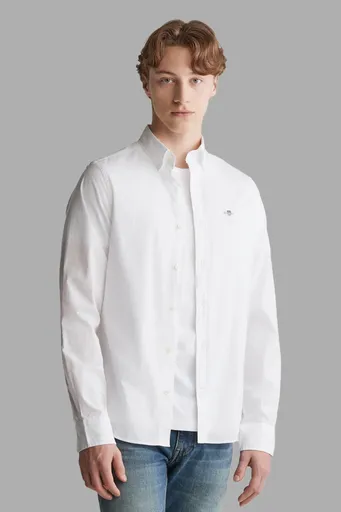 KOŠILE GANT SLIM POPLIN SHIRT WHITE