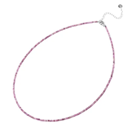 Agato Korálkový minerální náhrdelník s rubínem POL-N12/47L