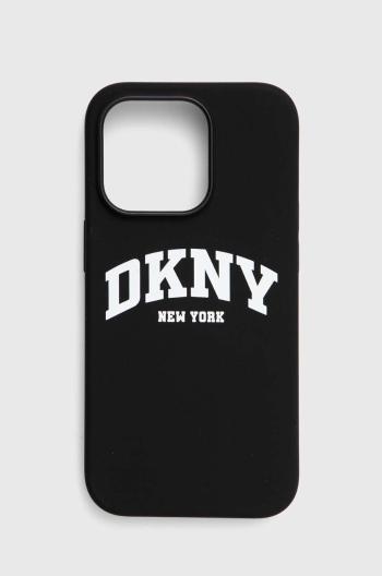 Obal na telefon Dkny iPhone 14 Pro 6.1" černá barva, DKHMP14LSNYACH