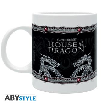 Abysse Corp Hrnek House of Dragon - Rod Draka stříbrný drak 320 ml