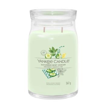 Yankee Candle Aromatická svíčka Signature sklo velké Cucumber Mint Cooler 567 g