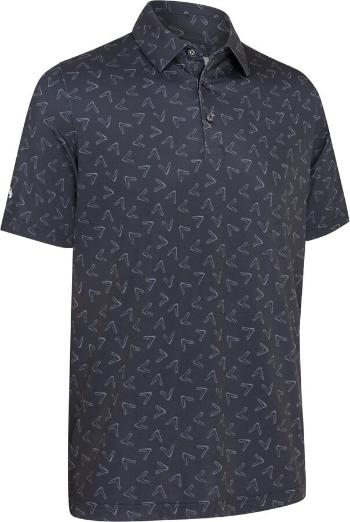 Callaway All-Over Large Chev Printed Mens Caviar L Polo košile