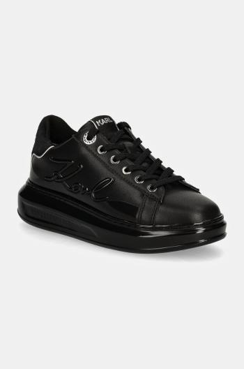 Kožené sneakers boty Karl Lagerfeld KAPRI černá barva, KL62548F