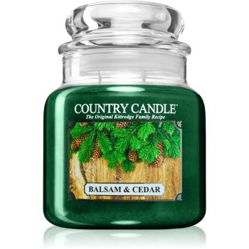 Country Candle Balsam & Cedar lumânare parfumată 453 g