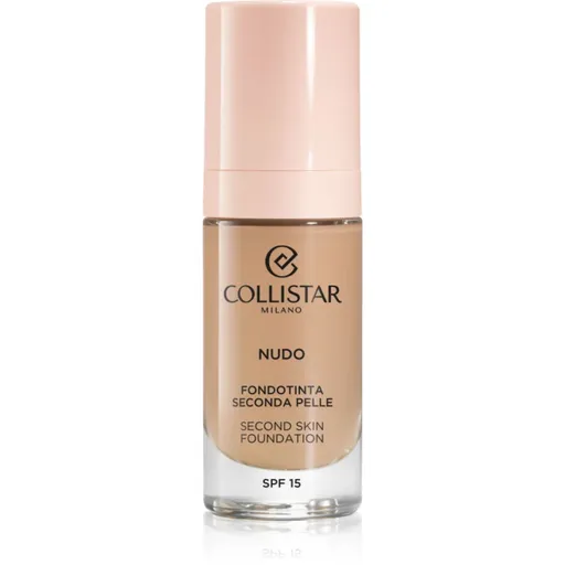 Collistar NUDO Second Skin Foundation SPF 15 rozjasňující hydratační make-up s vyhlazujícím efektem odstín 3R Naturale Rosato 30 ml