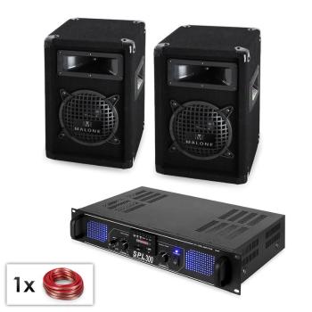 PA set „Malone SPL MP3“ pár 16cm reproduktorů & zesilovač 300 W