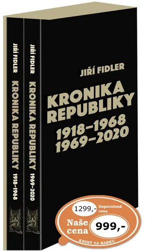 Kronika republiky 1918-1968, 1969-2020 - dárkový box (komplet) - Jiří Fidler