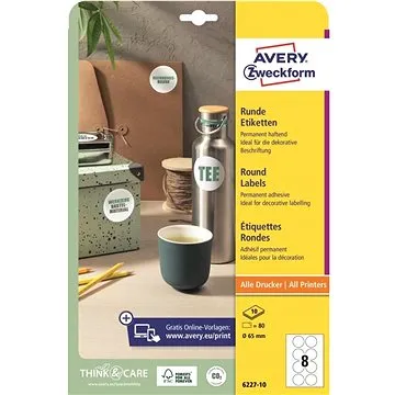 Avery Zweckform 6227-10 Kulaté samolepící etikety (6227-10)