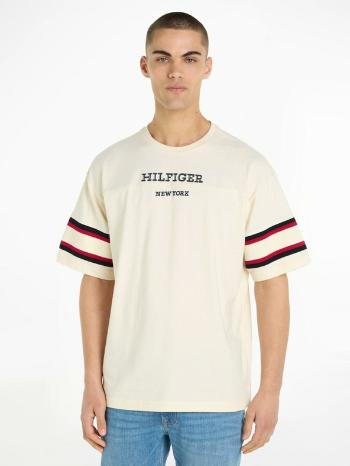 Tommy Hilfiger Monotype Colourblock Triko Béžová