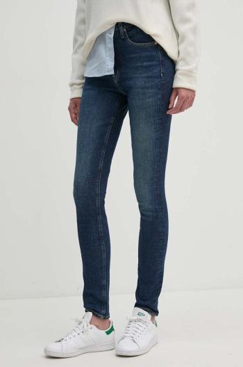 Džíny Calvin Klein Jeans dámské, tmavomodrá barva, J20J223638