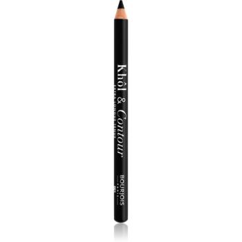 Bourjois Khôl & Contour Extra Longue Tenue dlouhotrvající tužka na oči s ořezávátkem odstín 001 Noir-issime 1,2 g