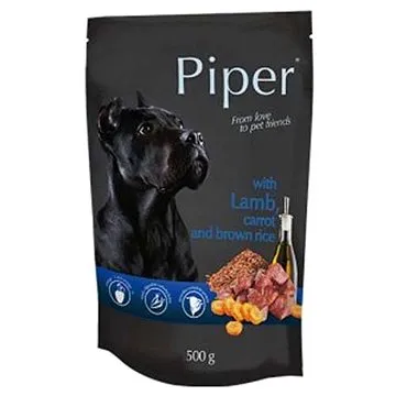 Piper Adult kapsička pro psy jehně, mrkev a hnědá rýže 500g (5902921300281)