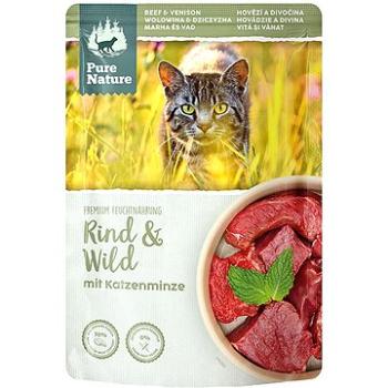 Pure Nature Cat Adult kapsička Hovězí a Zvěřina 85g (RD-PNCA00085BV-5615-CS)