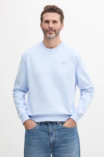 Bavlnená mikina Tommy Jeans pánska, s potlačou, DM0DM20849