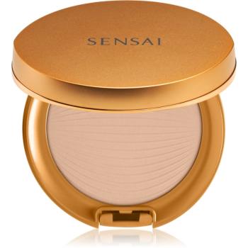 Sensai Silky Bronze Natural Veil Compact kompaktní pudrový make-up pro rozjasnění a vyhlazení pleti odstín SC02 Natural 8,5 g