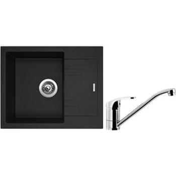 SINKS LINEA 600 N Granblack + SINKS PRONTO (LI60030NPRCL)