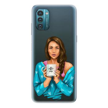 Odolné silikonové pouzdro iSaprio - Coffe Now - Brunette - Nokia G11 / G21