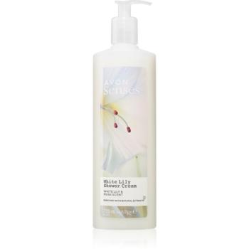 Avon Senses White Lily & Musk povzbuzující sprchový krém 720 ml