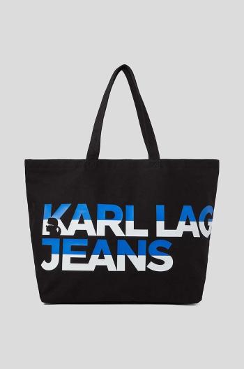 Kabelka Karl Lagerfeld Jeans čierna farba