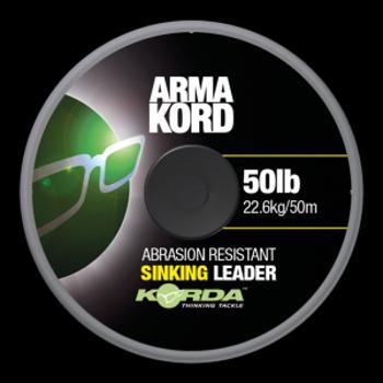 Korda šoková šňůra arma kord sinking braid 50 m - 50 lb