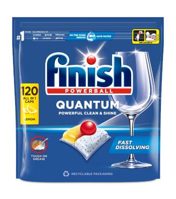 Finish Quantum All in 1 lemon sparkle kapsle do myčky 120 ks