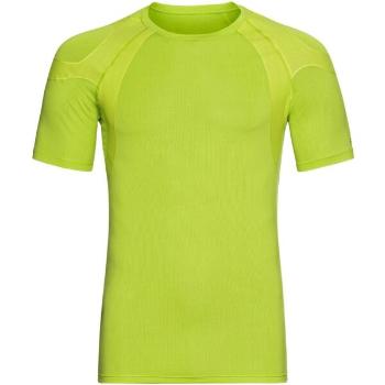 Odlo CREW NECK S/S ACTIVESPINE Pánské běžecké tričko, reflexní neon, velikost