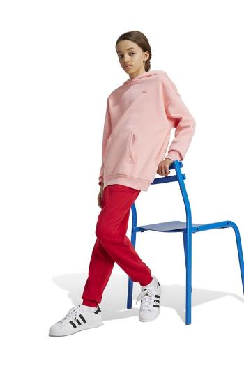 Dětská mikina adidas Originals HOODIE růžová barva, s kapucí, hladká, IY9554