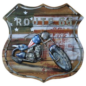 Nástěnný obraz Moto route 66 - 60*5.5*60 cm JJWA00010