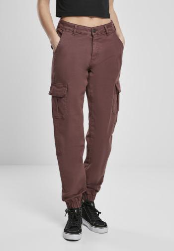 Urban Classics Ladies High Waist Cargo Pants cherry - 27