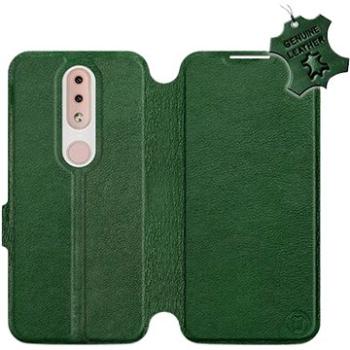 Flip pouzdro na mobil Nokia 4.2 - Zelené - kožené -   Green Leather (5903226892723)