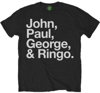 The Beatles Tričko John, Paul, George & Ringo Unisex Black M