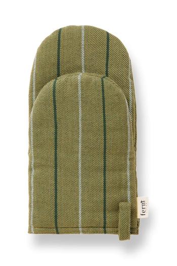 Kuchynské rukavice ferm LIVING Ito Oven Mitt 20-pak zelená farba