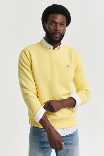 MIKINA GANT REG SHIELD C-NECK SWEAT BANANA YELLOW