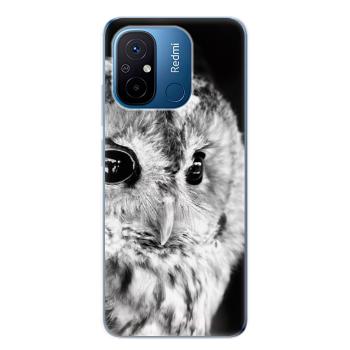 Odolné silikonové pouzdro iSaprio - BW Owl - Xiaomi Redmi 12C