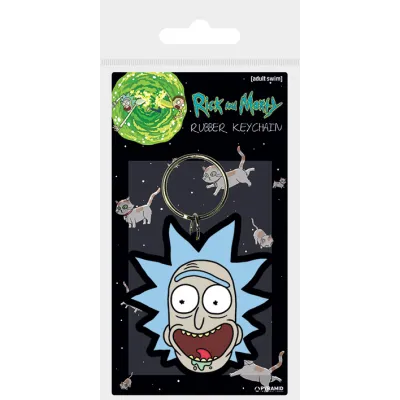 Klíčenka gumová, Rick and Morty - Rick crazy smile