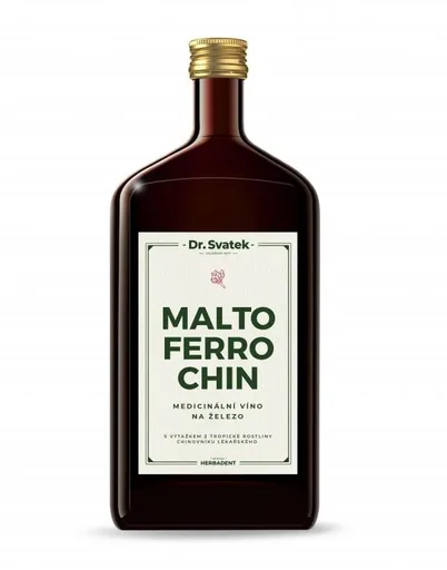 Dr. Svatek MALTOFERROCHIN sladové víno se železem 1000 ml