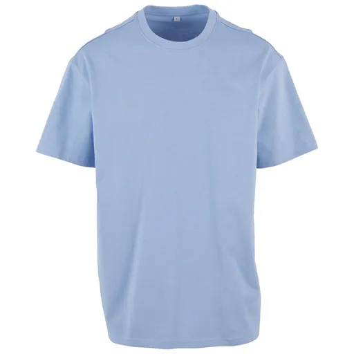 Build Your Brand Pánské tričko Heavy Oversize Tee - Světle modrá | XL