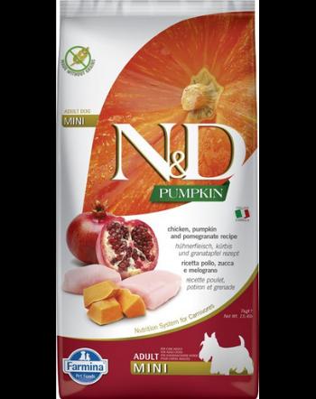 N&amp;D Pumpkin Adult Mini cu pui &amp; rodie 7 kg