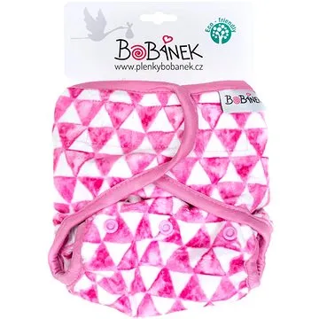 Bobánek Svrchní kalhotky extra jemné suchý zip - Trojúhelníčky (2SKZM)