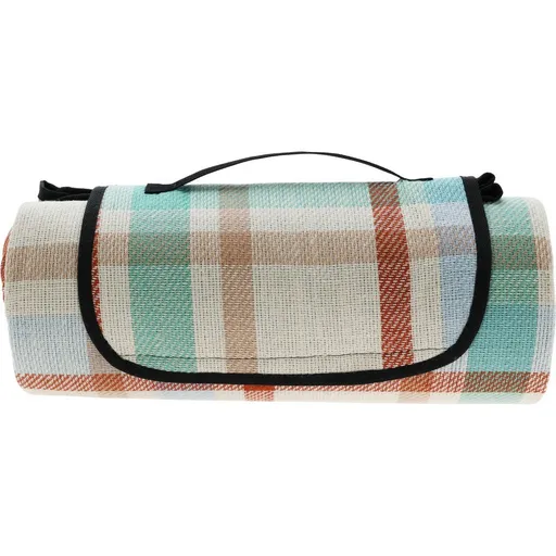 Redcliffs Pikniková deka Kostky zeleno-oranžové, 150 x 180 cm