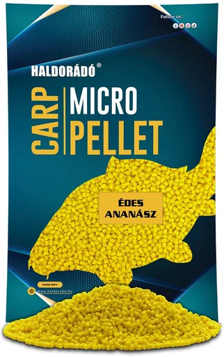 Haldorádó Pelety Carp Micro Pellet 2,5mm 600g - Sladký ananas,Haldorádó Pelety Carp Micro Pellet 2,5mm 600g - Sladký ananas