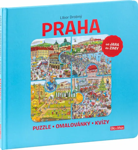 Praha - Puzzle, omalovánky, kvízy - Libor Drobný, Ema Potužníková