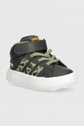 Dětské sneakers boty adidas GRAND COURT MID LionKing černá barva, IF4096