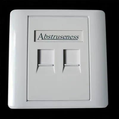 WALL plate SA s rámečkem pro 2keystone (80 x 80)