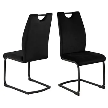 Design Scandinavia Jídelní židle Ulla (SET 2 ks), černá (A1004569)